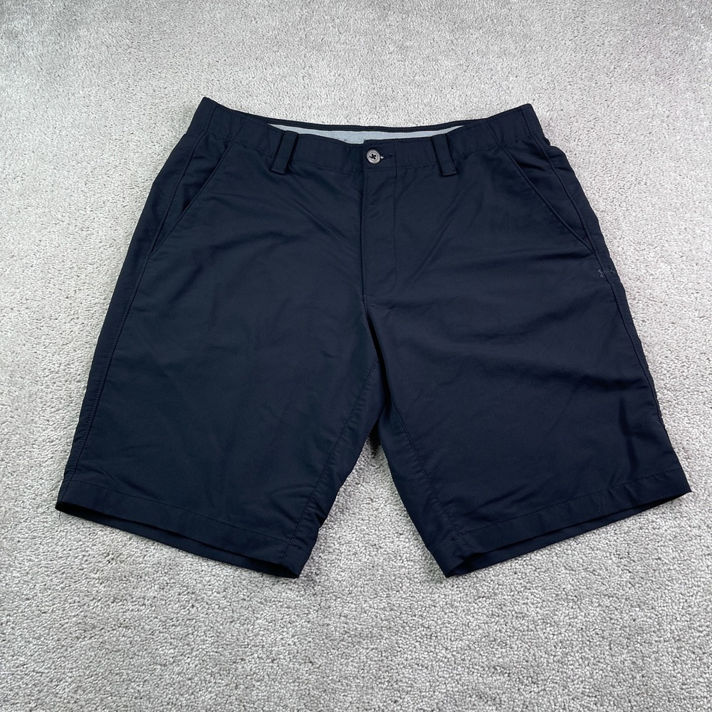 Under Armour Shorts Mens 36 Black Match Play HeatGear Golf Performance Chino